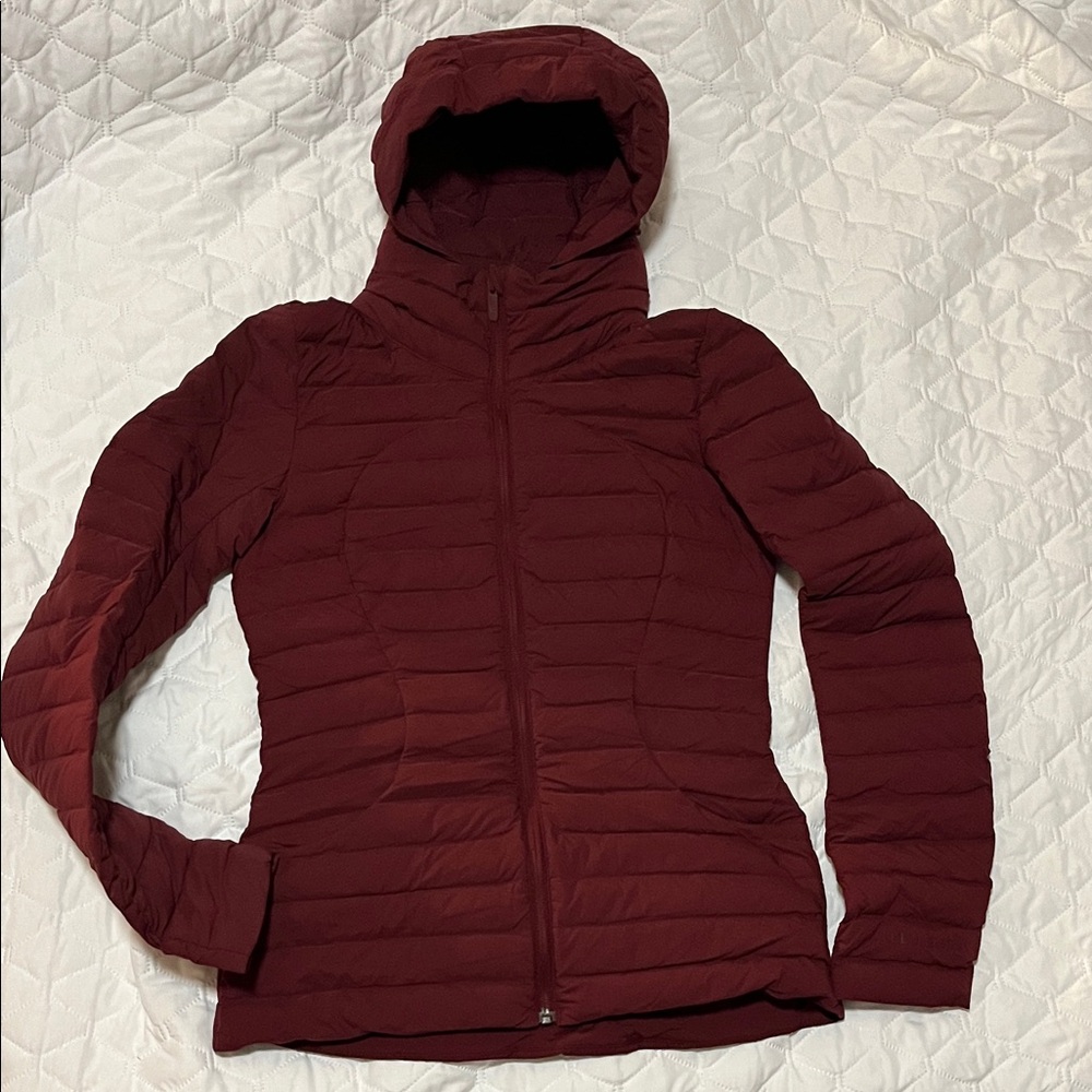 Lululemon Athletica Maroon Puffer Jacket